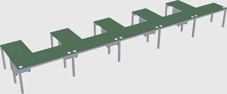 L-shaped desk