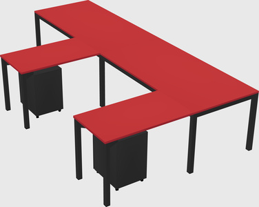 L-shaped desk