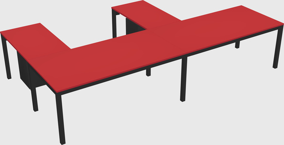 L-shaped desk
