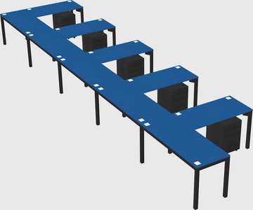 L-shaped desk