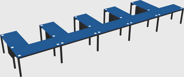 L-shaped desk