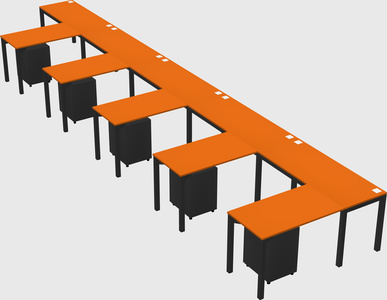 L-shaped desk