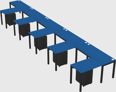 L-shaped desk