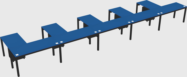 L-shaped desk