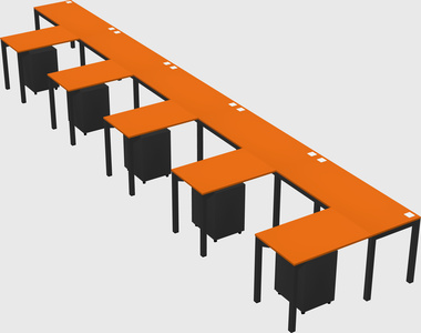 L-shaped desk