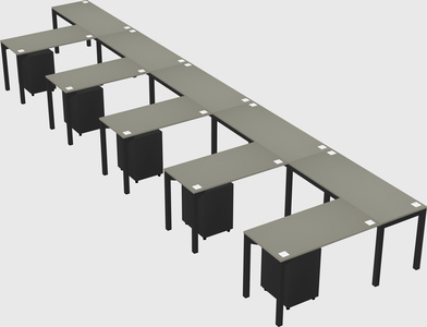 L-shaped desk