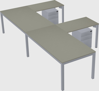 L-shaped desk