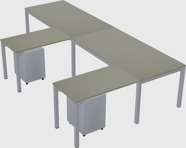 L-shaped desk