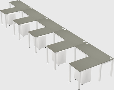 L-shaped desk