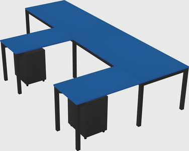 L-shaped desk