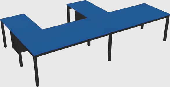 L-shaped desk