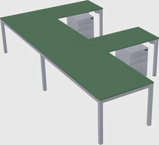 L-shaped desk
