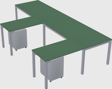 L-shaped desk