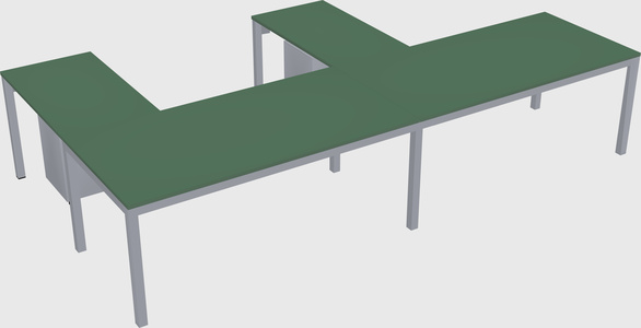 L-shaped desk