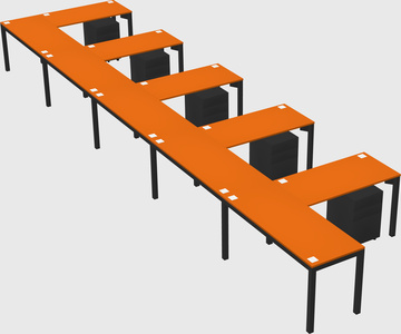 L-shaped desk