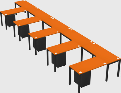 L-shaped desk