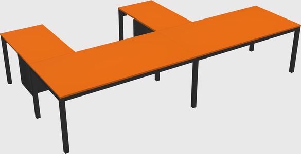 L-shaped desk