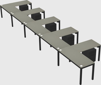L-shaped desk