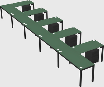 L-shaped desk
