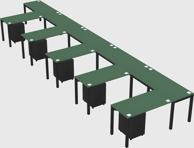 L-shaped desk