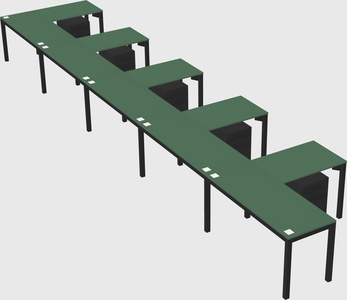 L-shaped desk