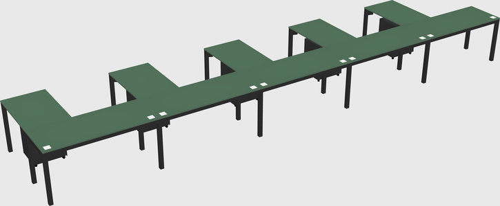 L-shaped desk