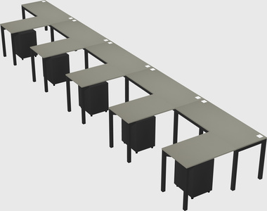L-shaped desk