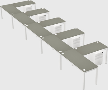 L-shaped desk