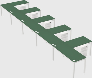 L-shaped desk