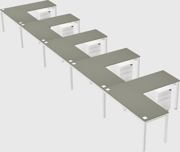 L-shaped desk