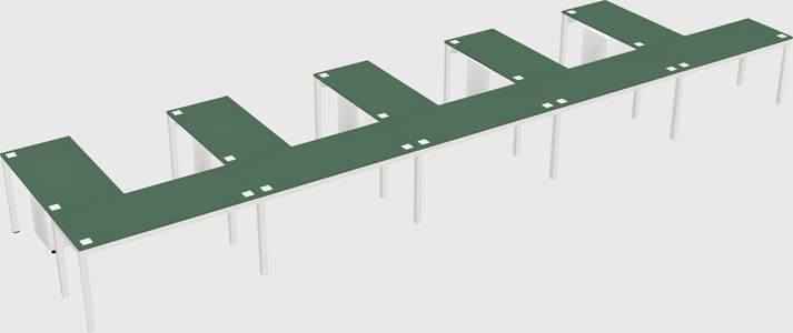 L-shaped desk