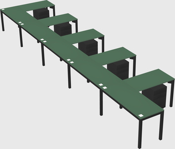 L-shaped desk