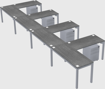 L-shaped desk