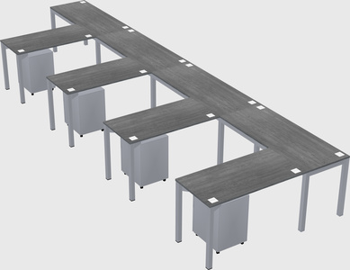 L-shaped desk