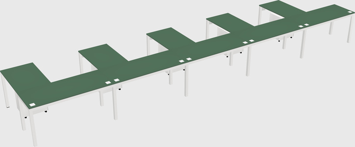 L-shaped desk