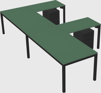 L-shaped desk