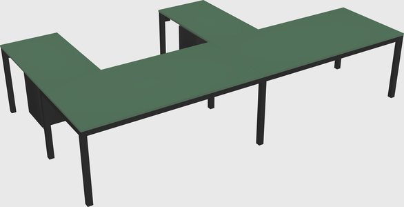 L-shaped desk