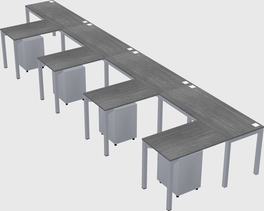 L-shaped desk