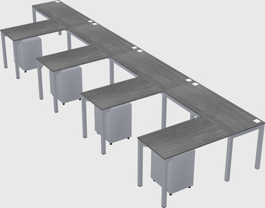 L-shaped desk
