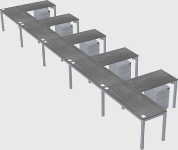 L-shaped desk