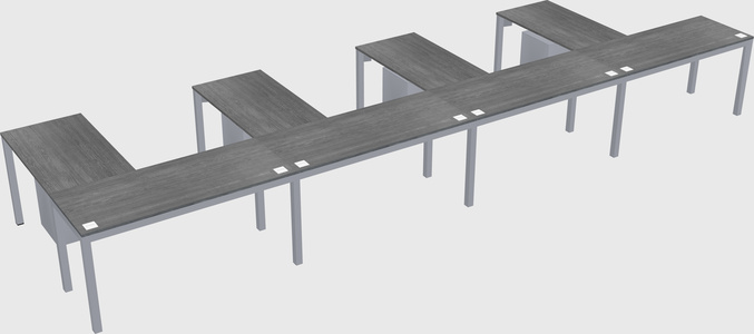 L-shaped desk