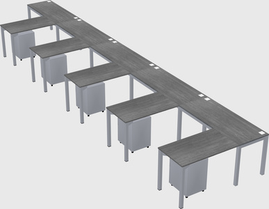 L-shaped desk