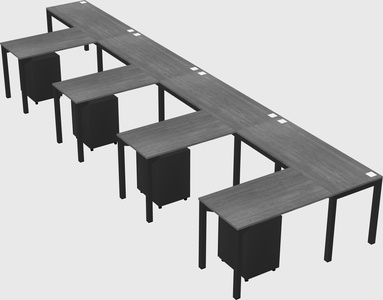 L-shaped desk