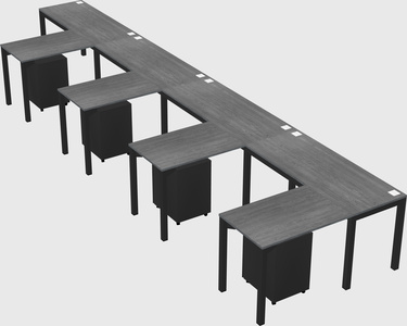 L-shaped desk