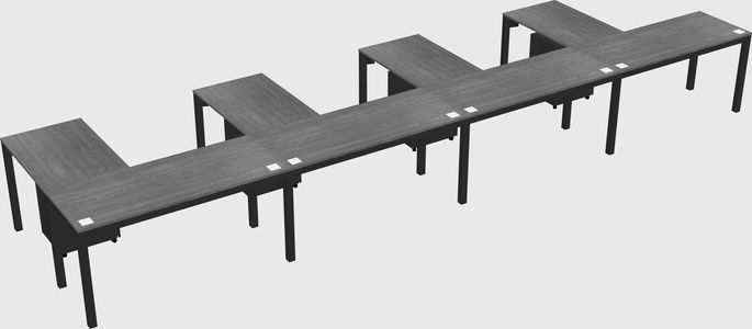 L-shaped desk