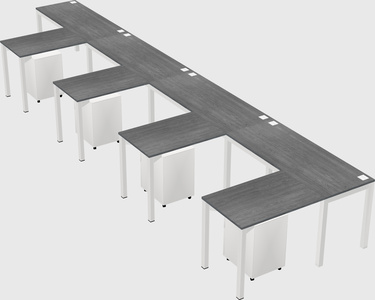 L-shaped desk