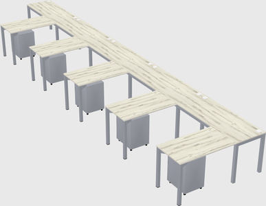 L-shaped desk