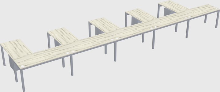L-shaped desk