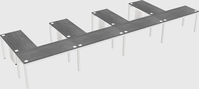 L-shaped desk
