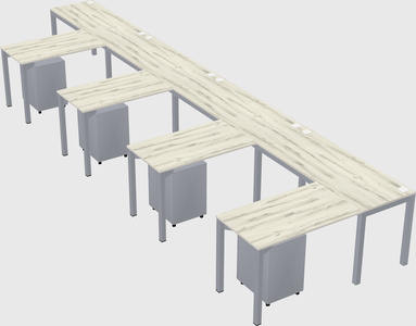 L-shaped desk